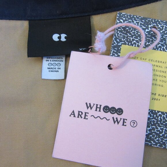 LAZY OAF Full Zip Small & Large Pockets Sorry We're Open XXL Cotton Dress - Picture 4 of 5